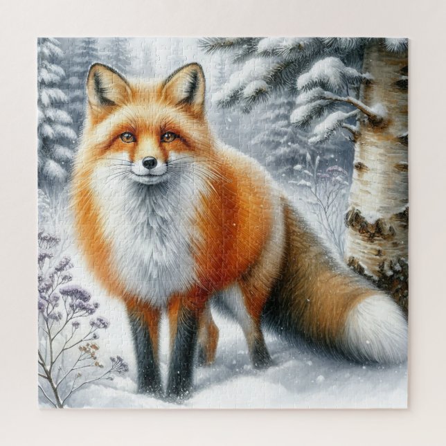 Winter-Fuchs-Puzzle (Vertikal)