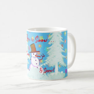 Winter Fun Schneemann Heißgetränk Latte Tasse