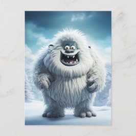 Winter Fun Yeti Postkarte