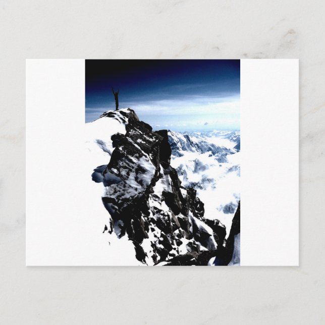 Winter für Bergsteiger Postkarte (Vorderseite)