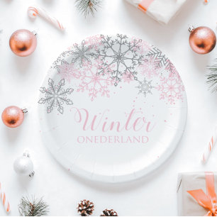 Winter-Geburtstagsfeier ONEderland Pappteller