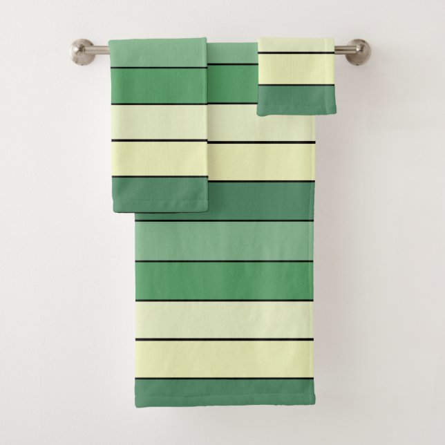 Winter Gelbe Streifen auf Wasserfarbpapier Badhandtuch Set (Insitu)