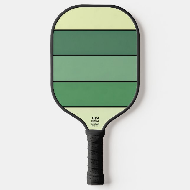 Winter Gelbe Streifen auf Wasserfarbpapier Pickleball Schläger (Vorderseite)