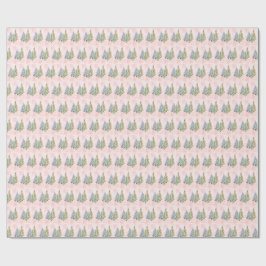 Winter-Geschenkpapier mit Bäumen Geschenkpapier