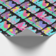 Winter-Geschenkpapier mit Bäumen