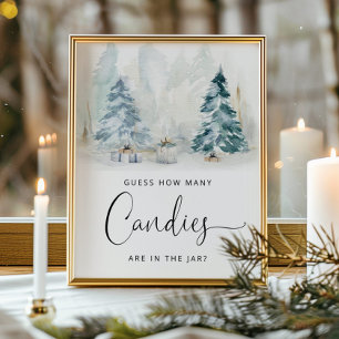 Winter geschlechtsneutral Schätzung wie viele Bonb Poster