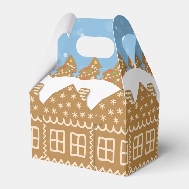 Winter Gingerbread Street Geschenkschachtel (Vorderseite)