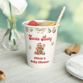 Winter Gingerbrot Weihnachtsdusche Pappbecher