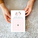 Winter Girl Baby Bingo Game Card<br><div class="desc">Weihnachts Baby Bingo diese Karten fördern den freundlichen Wettbewerb unter Ihren Gästen und garantieren eine Menge Spaß und Spannung. Bearbeiten Sie Text,  um den Bedürfnissen Ihrer Babydusche anzupassen. Für passende Artikel besuchen Sie bitte unsere Weihnachts-Weihnachtsmädchen-Babydusche - entworfen von Cava Party Design.</div>