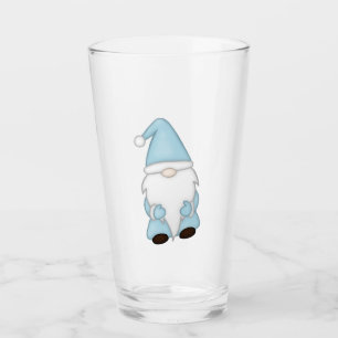 Winter-Gnom-Bierglas Glas