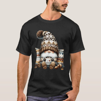 Winter-Gnom-Herbst-Accessoires mit Heißer Schokola T-Shirt