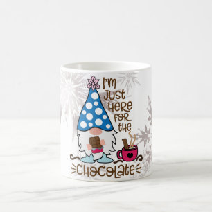 Winter Gnome Ich bin nur hier für die Schokolade Kaffeetasse