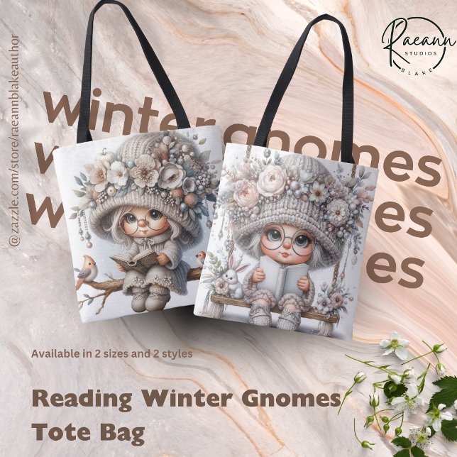 Winter Gnomes Tote Bag lesen Tasche (Von Creator hochgeladen)