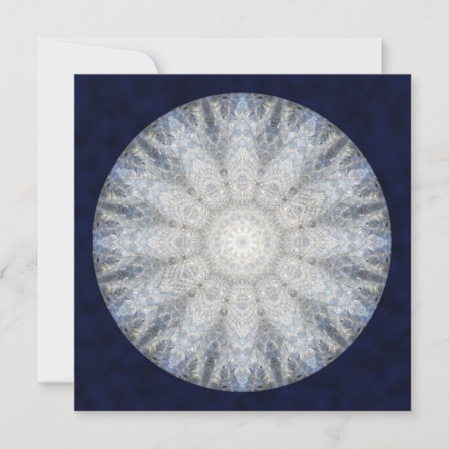 Winter Goddess Mandala Art Card (Vorderseite)