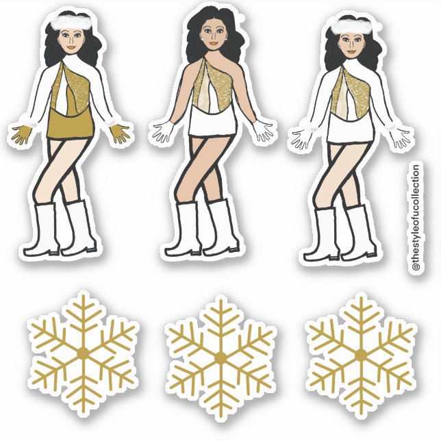 Winter Gold Dancer Stickers #2 Aufkleber (Vorderseite)