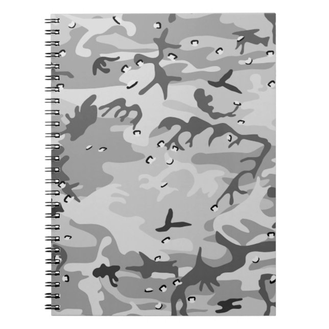 Winter Gray Camouflage Notizblock (Vorderseite)