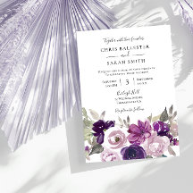 Winter Gray: Lila Lavendel-Hochzeit