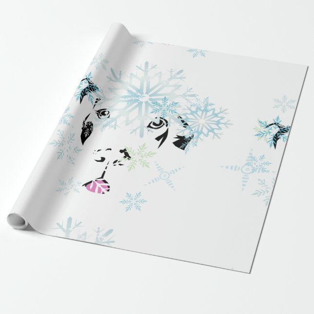 Winter Great Dane Geschenkpapier (Ungerollt)