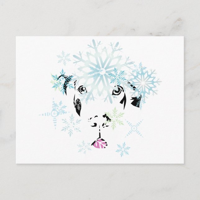 Winter Great Dane Postkarte (Vorderseite)