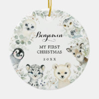Winter Greenery Arctic Animals Baby 1. Weihnachten