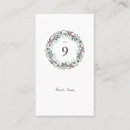 Winter Greenery Botanischer Gaststag Platzkarte