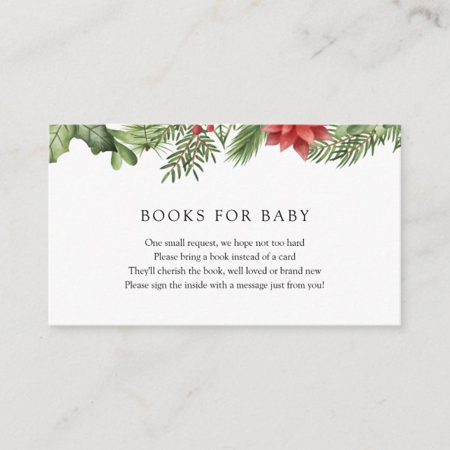 Winter Greenery Livres pour Baby insert carte (Devant)