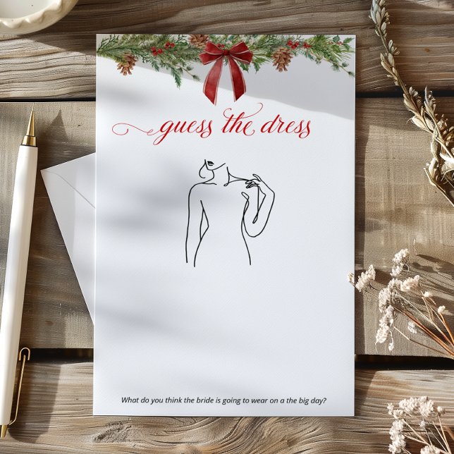 Winter Greenery Red Guess the Dress game (Von Creator hochgeladen)