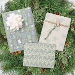 Winter Grüne Bäume Schneeflocken Pastel Modern Geschenkpapier Set<br><div class="desc">Ein Trio von Designs für Ihre Geschenke. Dieses Set beinhaltet ein Trio von Winter Green Designs. Sehen Sie sich unsere komplette Produktreihe der Geschenkverpackungen in unserem Zazzle-Shop an.</div>