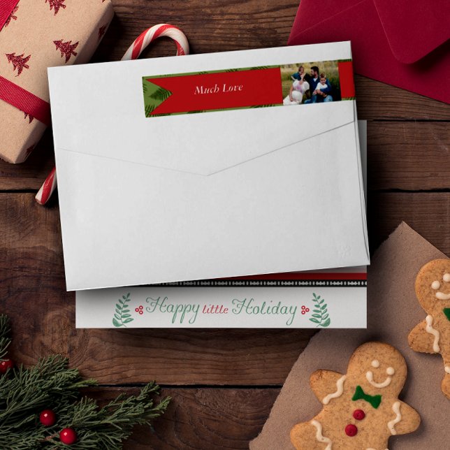 Winter Grüntöne Rote Familie Foto Weihnachtsfeiert (Von Creator hochgeladen)