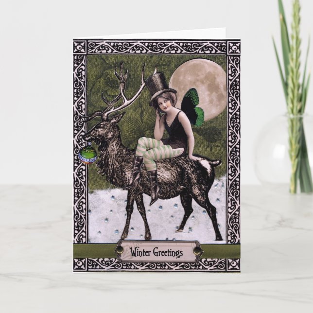 Winter-Grüße Feiertagskarte (Vorderseite)