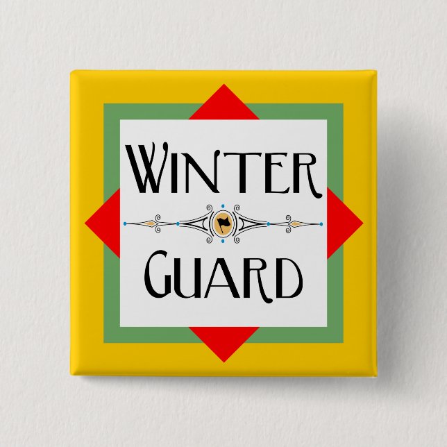 Winter Guard Gold Block Button (Vorderseite)