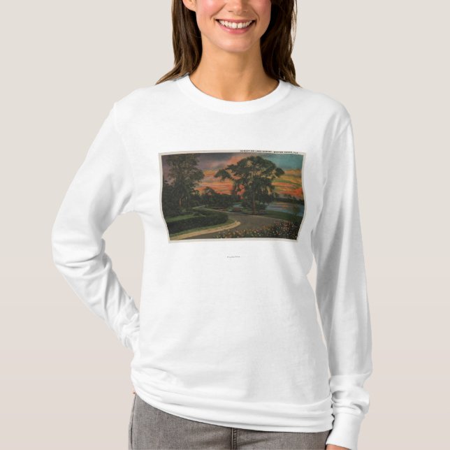 Winter-Hafen, Florida - Sonnenuntergang-Ansicht T-Shirt (Vorderseite)