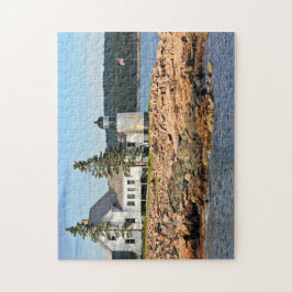 Winter-Hafen-Leuchtturm, Maine