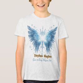 Winter Halo Guardian – Personalized  Tri-Blend Shirt