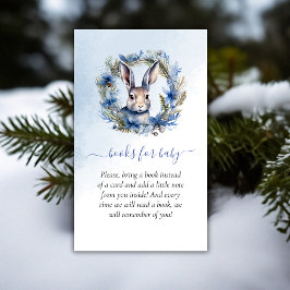 Winter Hare Baby Showbücher für Baby Begleitkarte