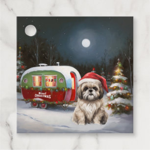 Winter Havanese Caravan Weihnachtsabenteuer Geschenkanhänger