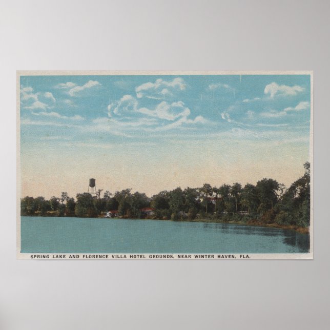 Winter Haven, Florida - Aussicht auf den Frühling Poster (Vorne)