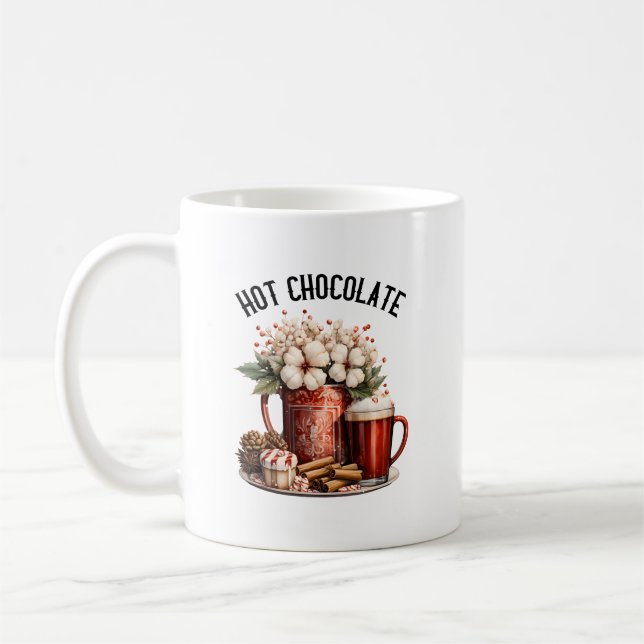 Winter-Heißer Schokolade  Kaffeetasse (Links)