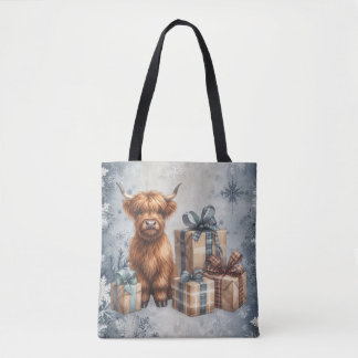 Winter Highland-Rind Geschenke Tasche