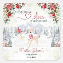 Winter Hirsch Weihnachtsschneeflocke Kinderdusche