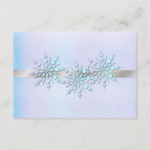 Winter Hochzeit Probe Dinner UAWG RSVP Karte