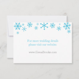Winter-Hochzeitskarten für Snowflakes Einladung