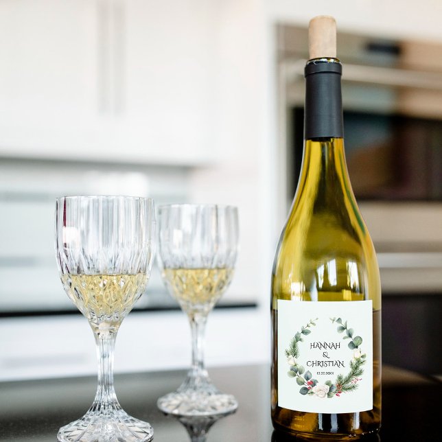 Winter-Hochzeitskranz mit Brandzweigen (Von Creator hochgeladen)