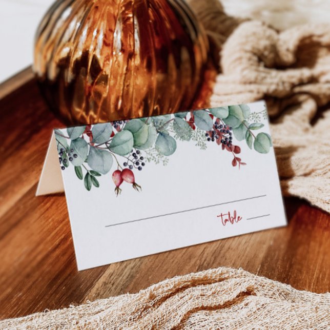 Winter Hochzeitstorte Platzkarte (Von Creator hochgeladen)