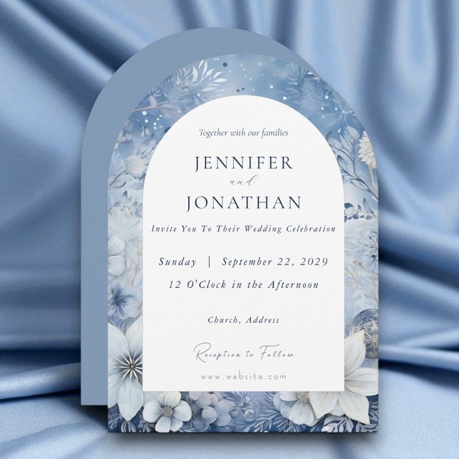 Winter Holiday Christmas Wedding Invitation (Créateur téléchargé)