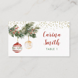 Winter Holiday Deck - Halls Brautparty Platzkarte