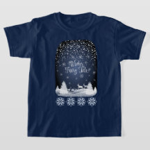 Winter Holiday Fairy Male Fantasy Snowy Forest T-S