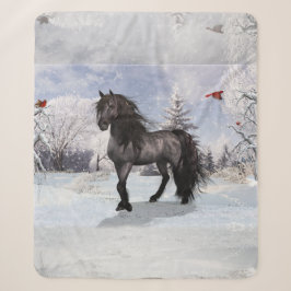 Winter Holiday Friesian Horse 2024 Sherpadecke