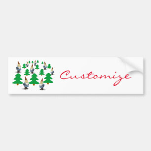 Winter Holiday Gnomes Weihnachtsbaumen Thunder_Cov Autoaufkleber