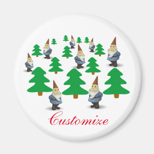 Winter Holiday Gnomes Weihnachtsbaumen Thunder_Cov Magnet